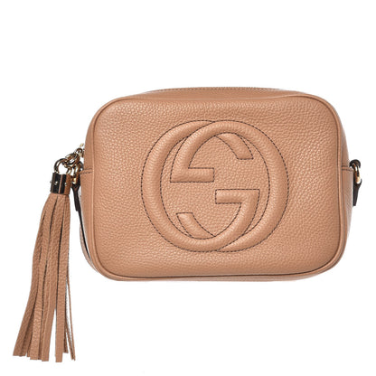 Gucci Pebbled Calfskin Small Soho Disco Bag Rose Beige 1 of 7