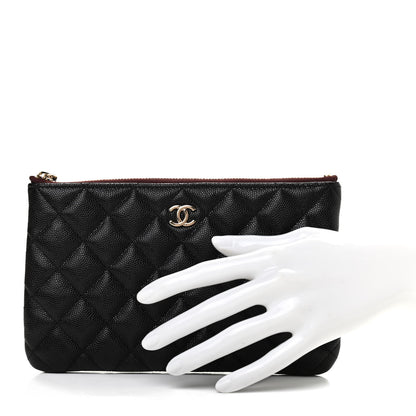 Chanel Caviar Quilted Cosmetic Case Black 2 of 8