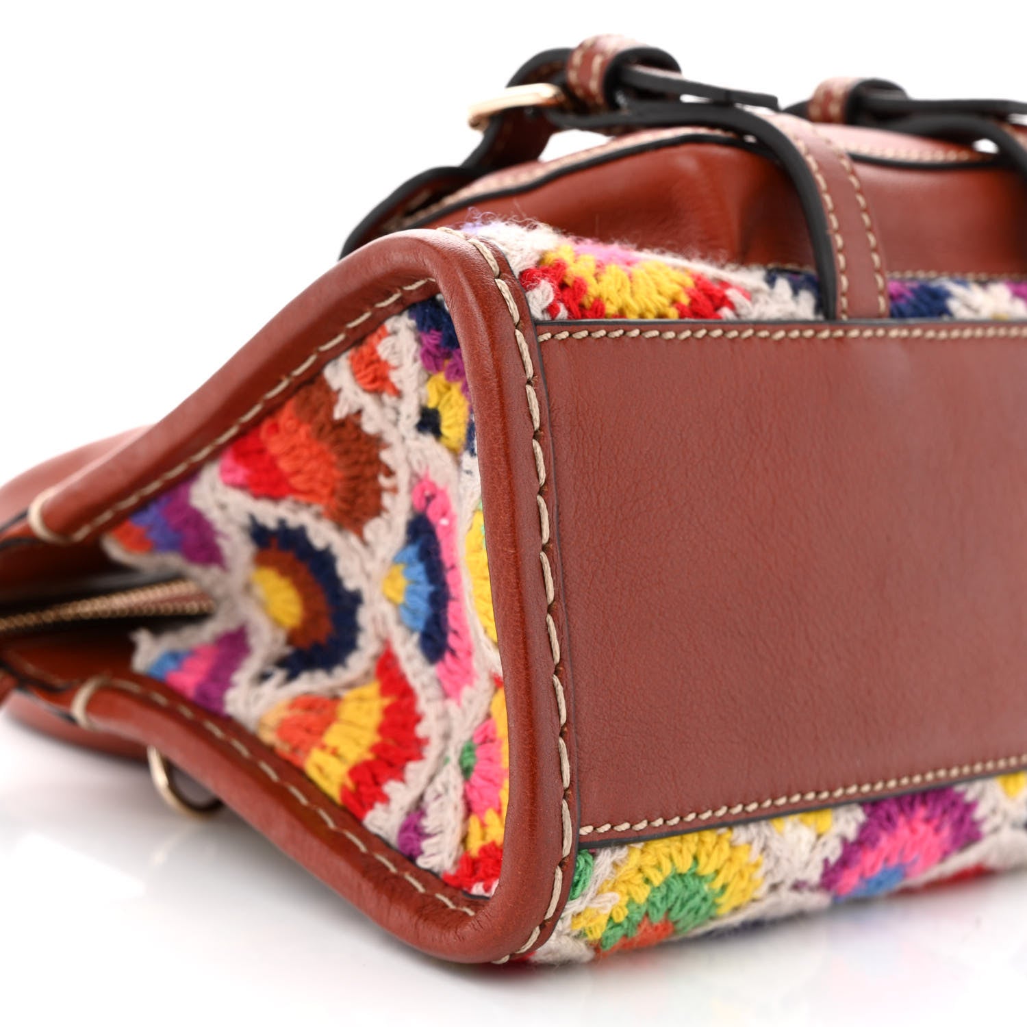Chloe Buffalo Cashmere Knit Mini Edith Tote Multicolor 9 of 10
