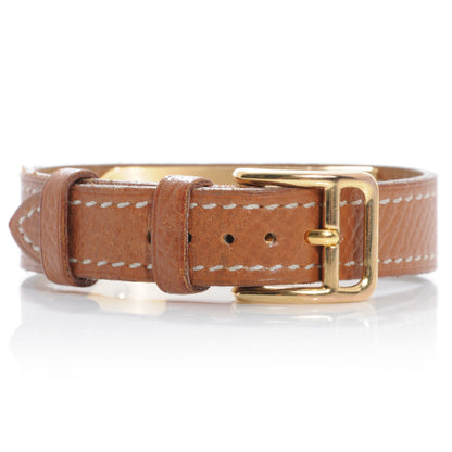 Hermes Stainless Steel Courchevel 20mm Kelly Cadena Quartz Watch Gold 4 of 9
