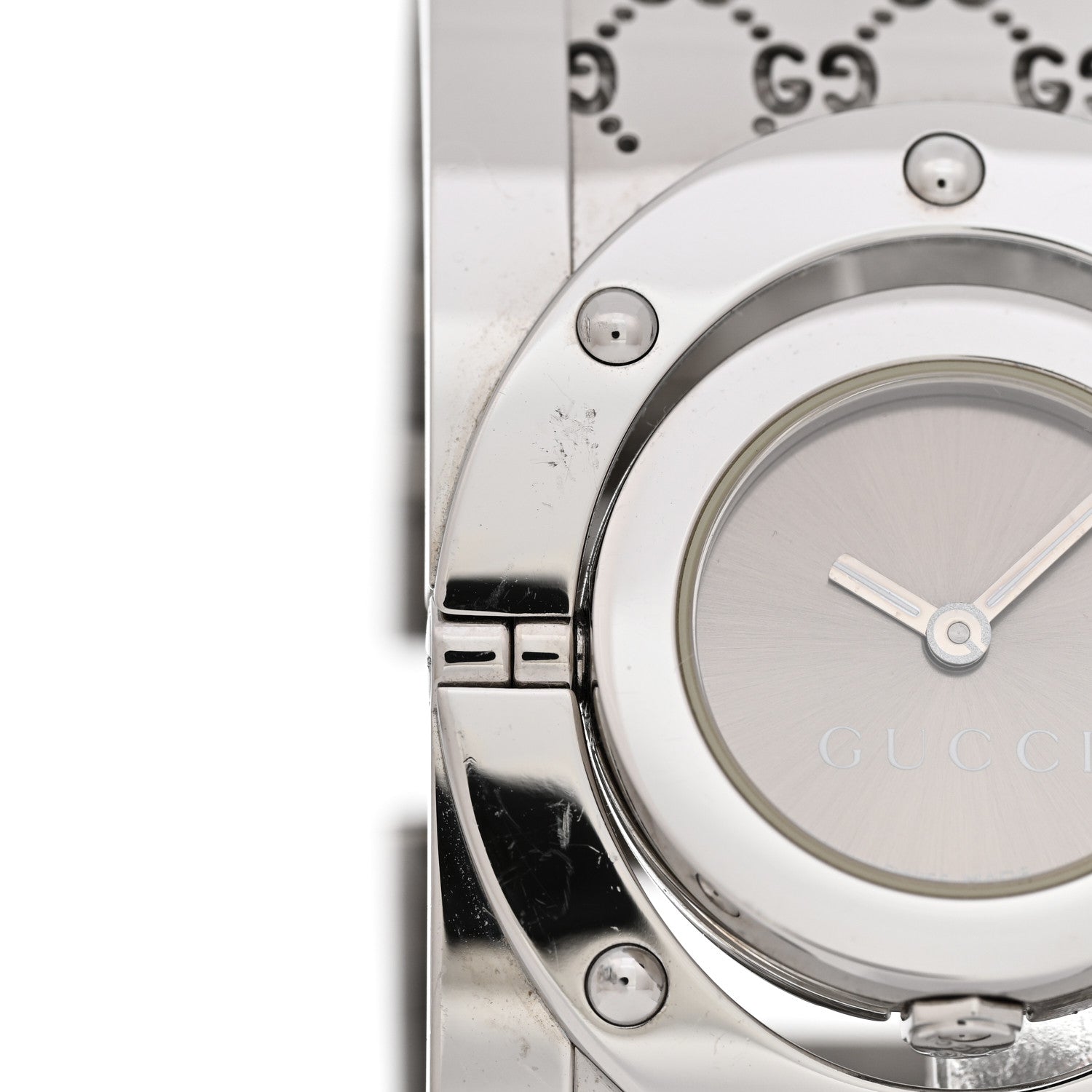 Gucci Stainless Steel 33mm Twirl Quartz Watch Brown 5 of 8