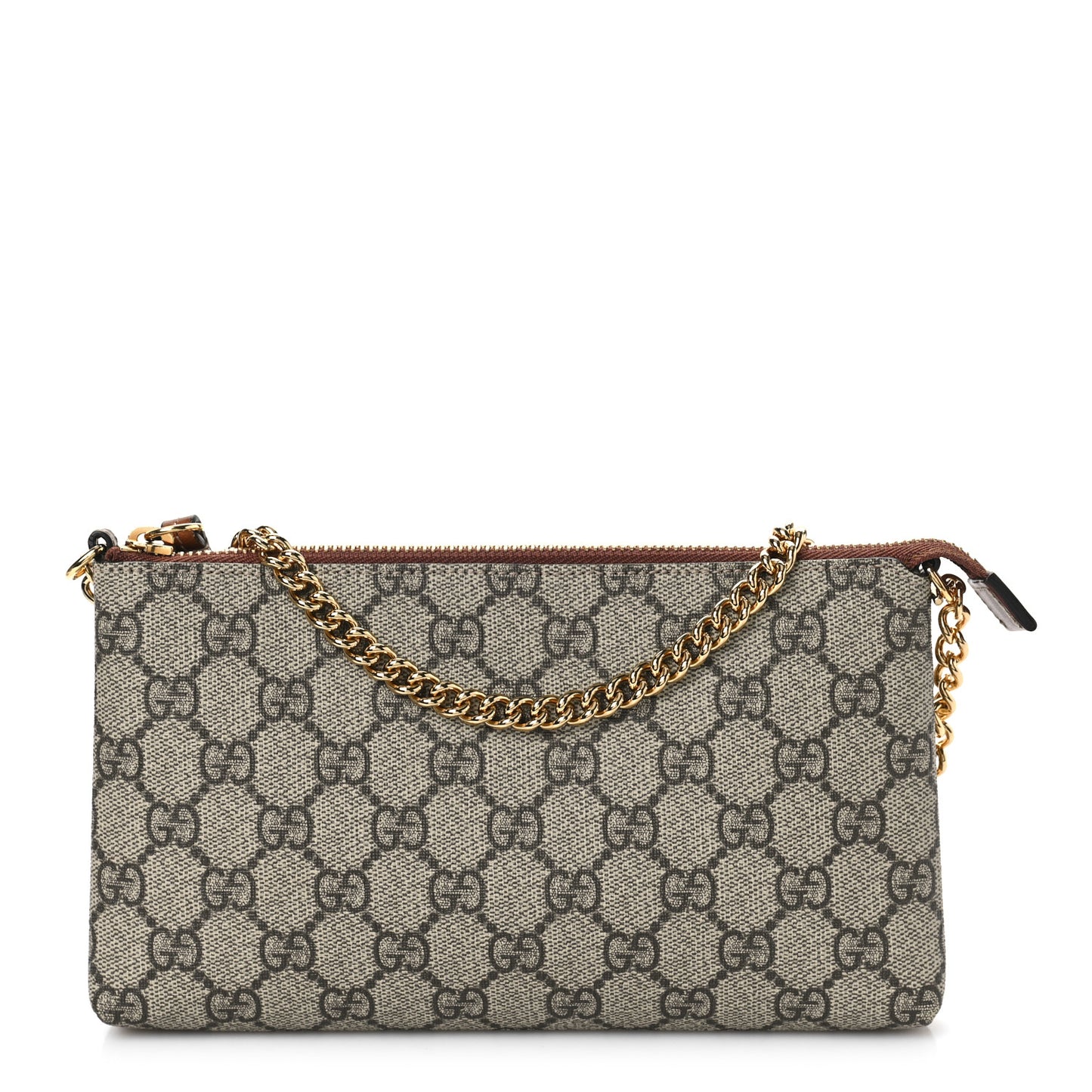 GG Supreme Monogram Wrist Wallet Black