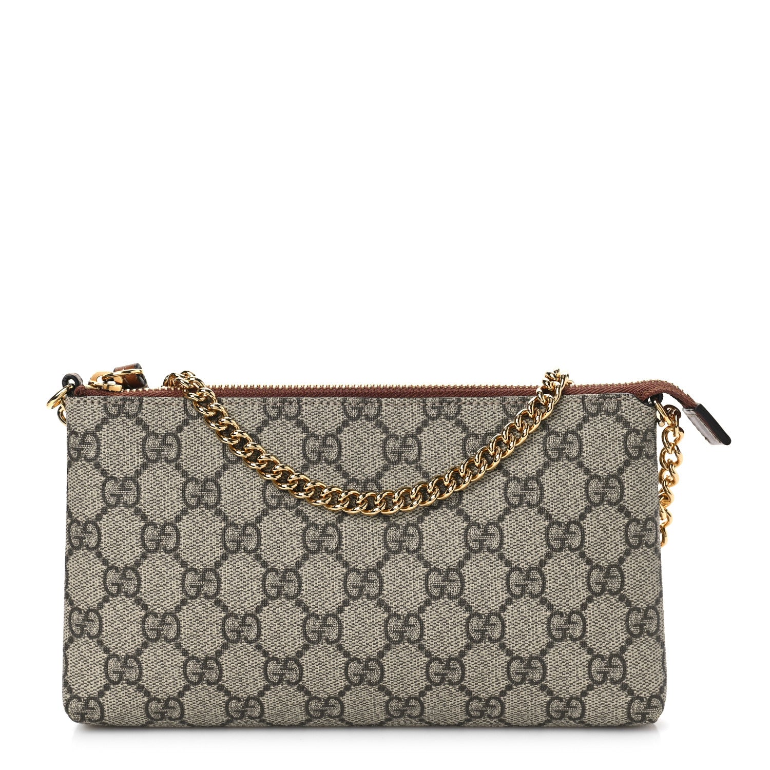 Gucci GG Supreme Monogram Wrist Wallet Black 1 of 8