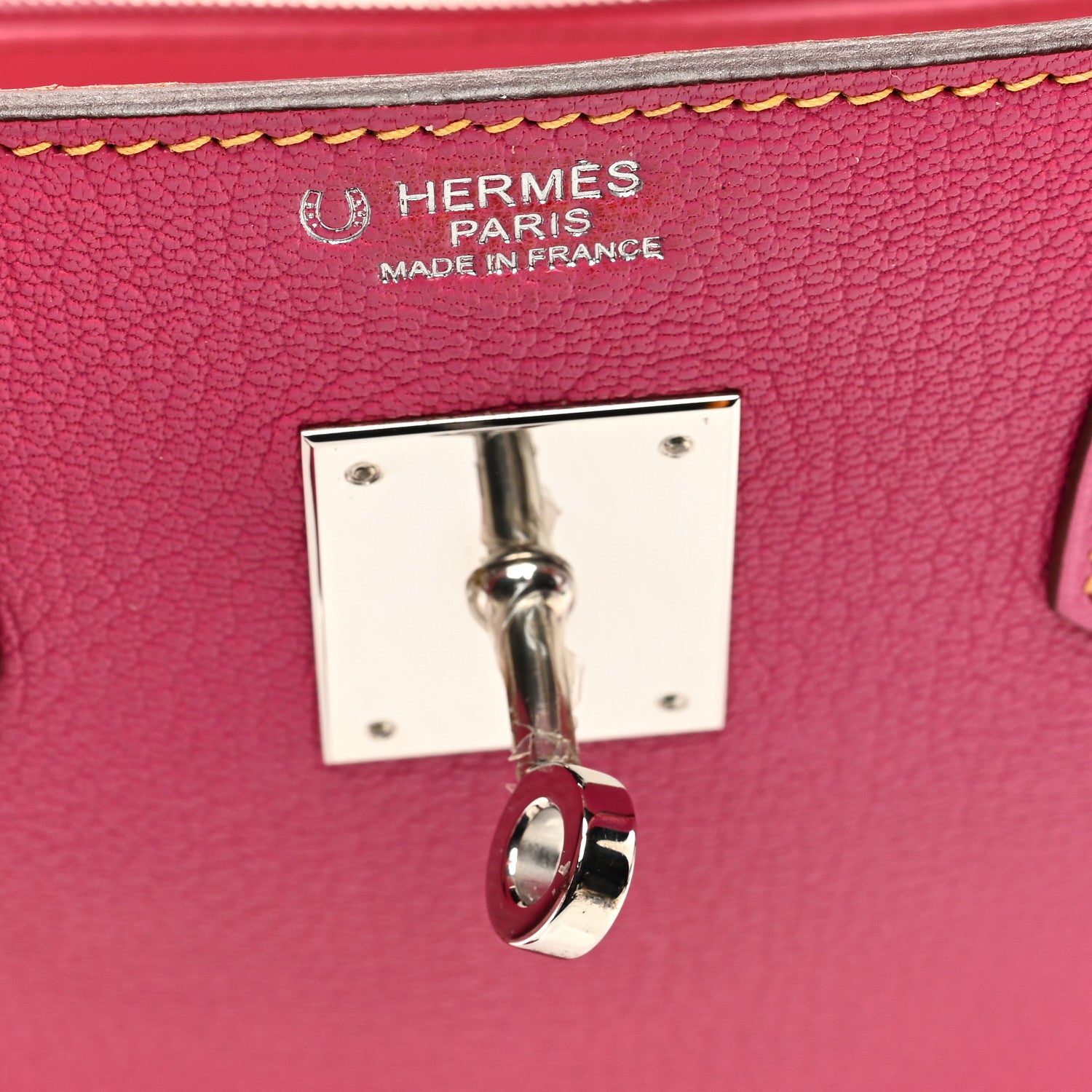 Hermes Chevre Mysore Horseshoe Birkin 30 Rose Shocking Rose Confetti 6 of 11