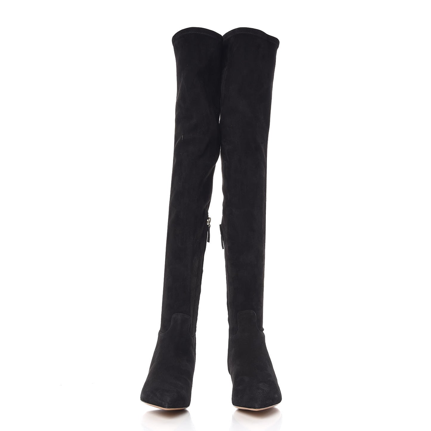 Suede Over The Knee Boots 37.5 Black