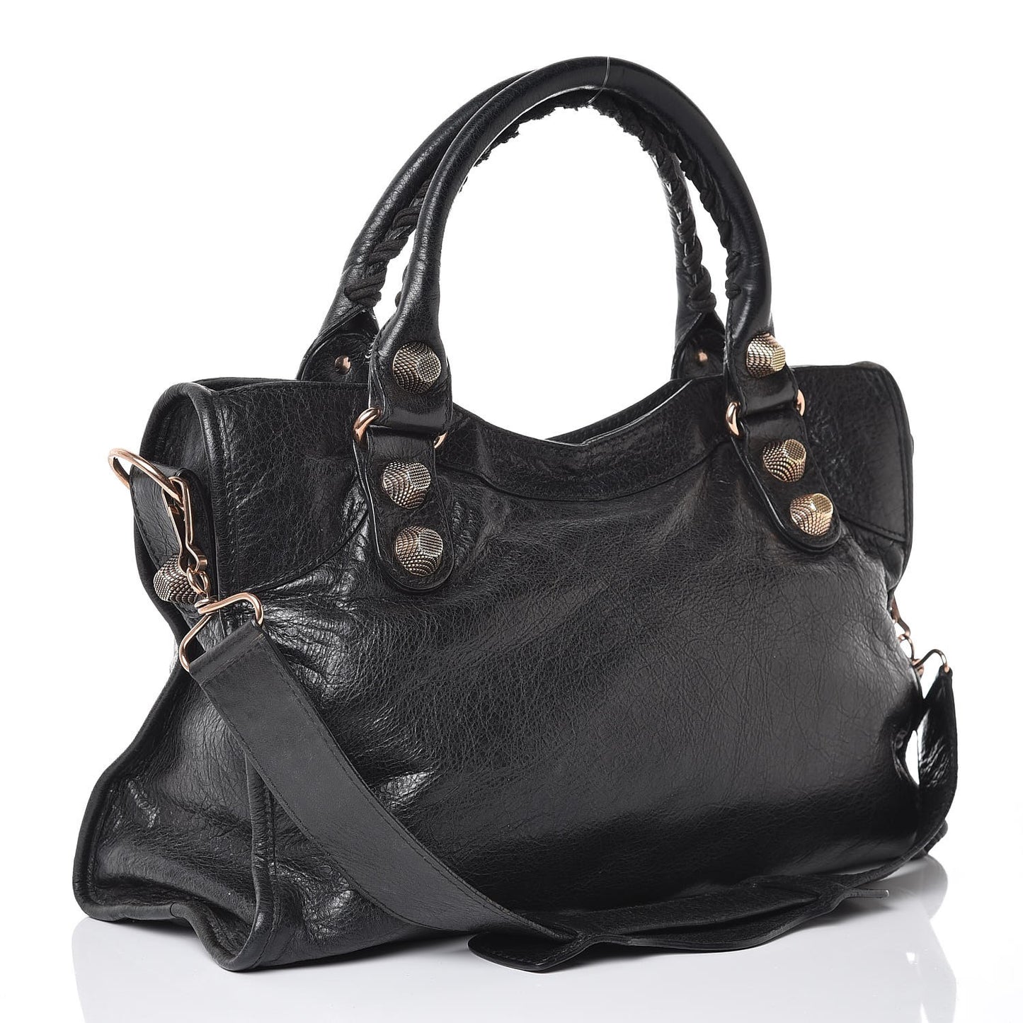 Agneau Giant 21 Rose Gold Hardware City Black
