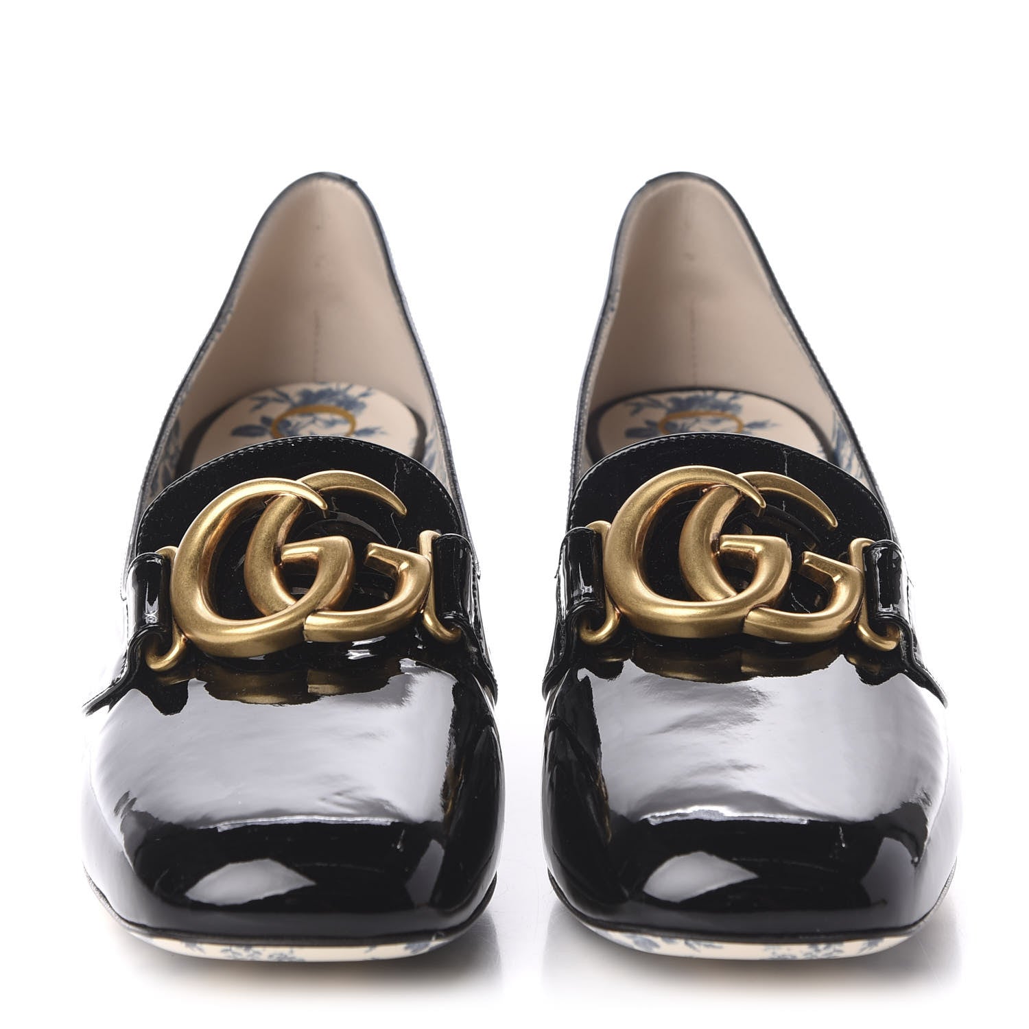 Gucci Vernice GG Victoire 55mm Loafer Pumps 41 Black 2 of 9