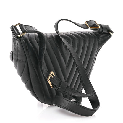 Louis Vuitton Calfskin Quilted New Wave Bumbag Black 3 of 9