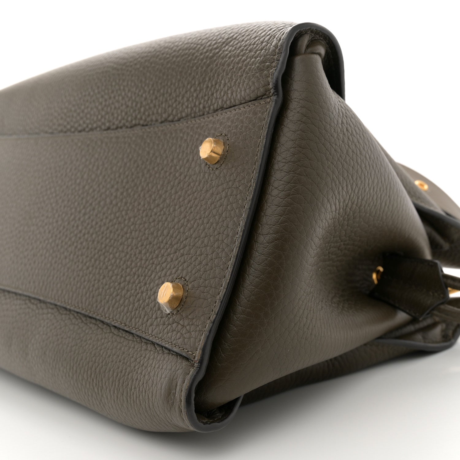 Mulberry Heavy Grain Iris Tote Olive Green 9 of 11