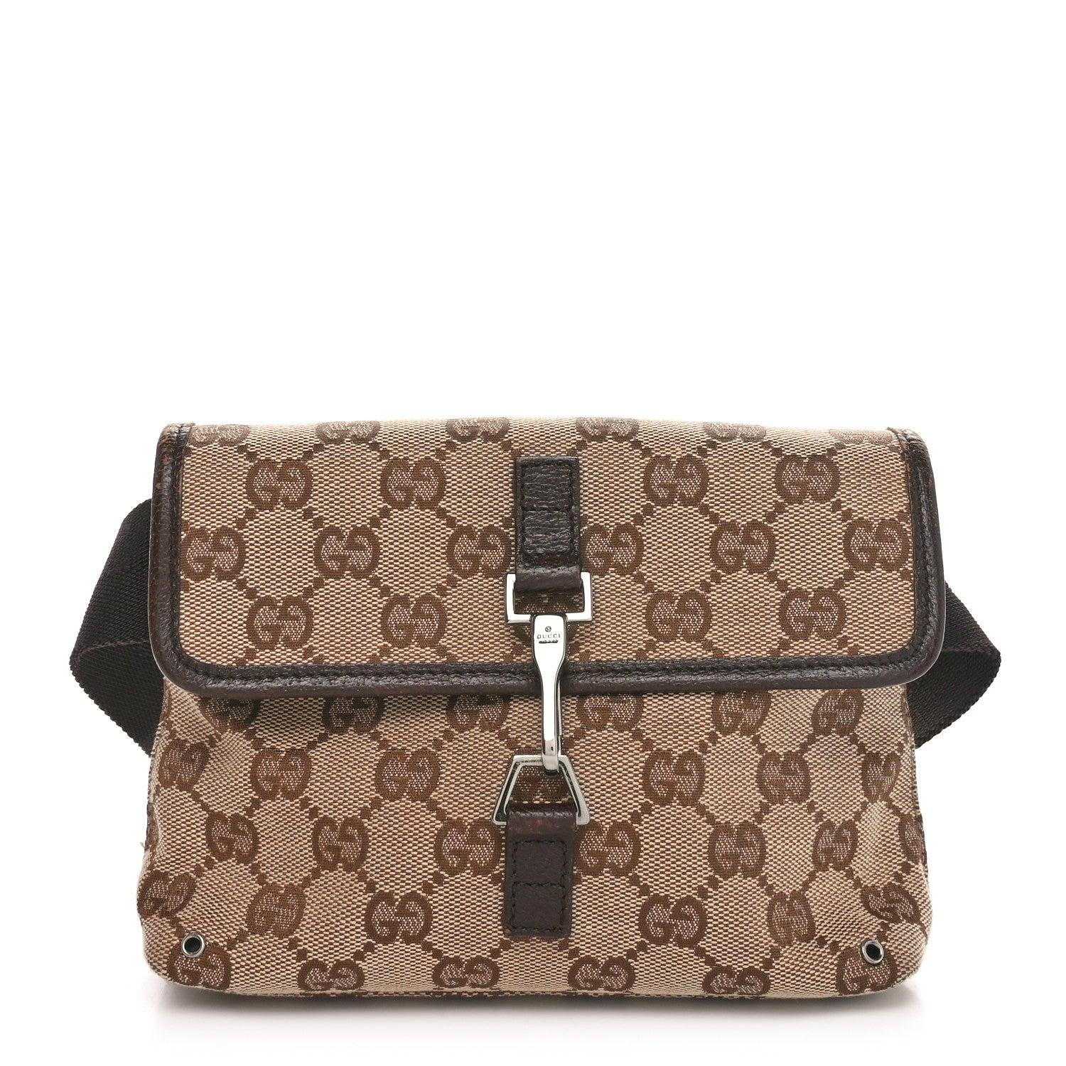 Gucci GG Monogram Flight Belt Bag Dark Brown 1 of 11