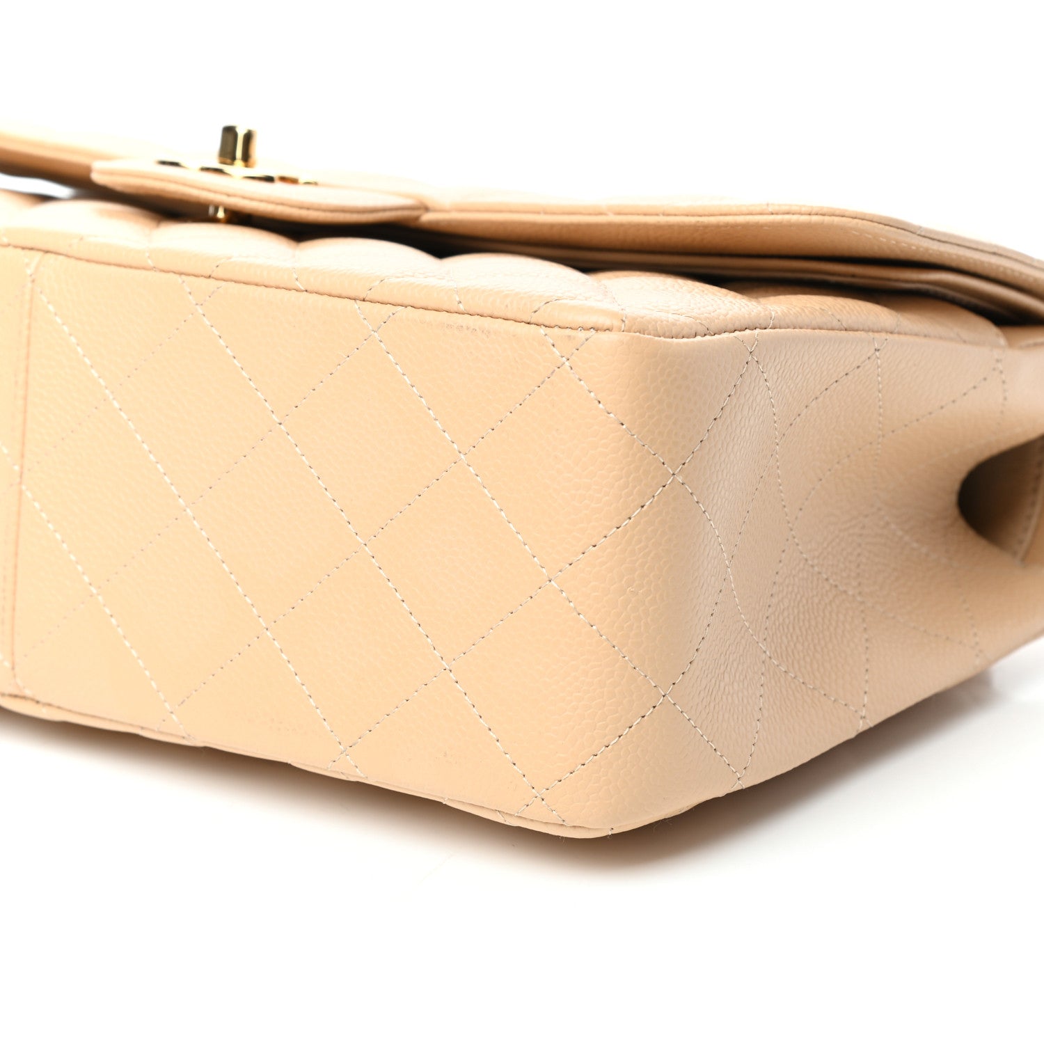 Chanel Caviar Quilted Jumbo Double Flap Beige Clair 10 of 10