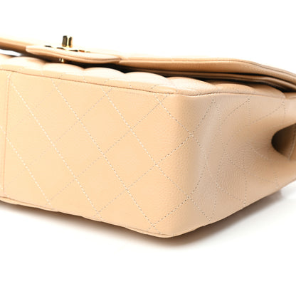 Chanel Caviar Quilted Jumbo Double Flap Beige Clair 10 of 10