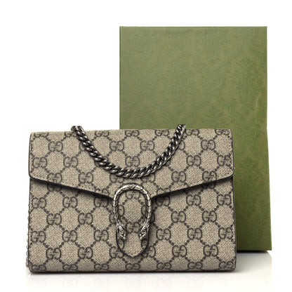 Gucci GG Supreme Monogram Mini Dionysus Chain Wallet Beige Taupe 17 of 17