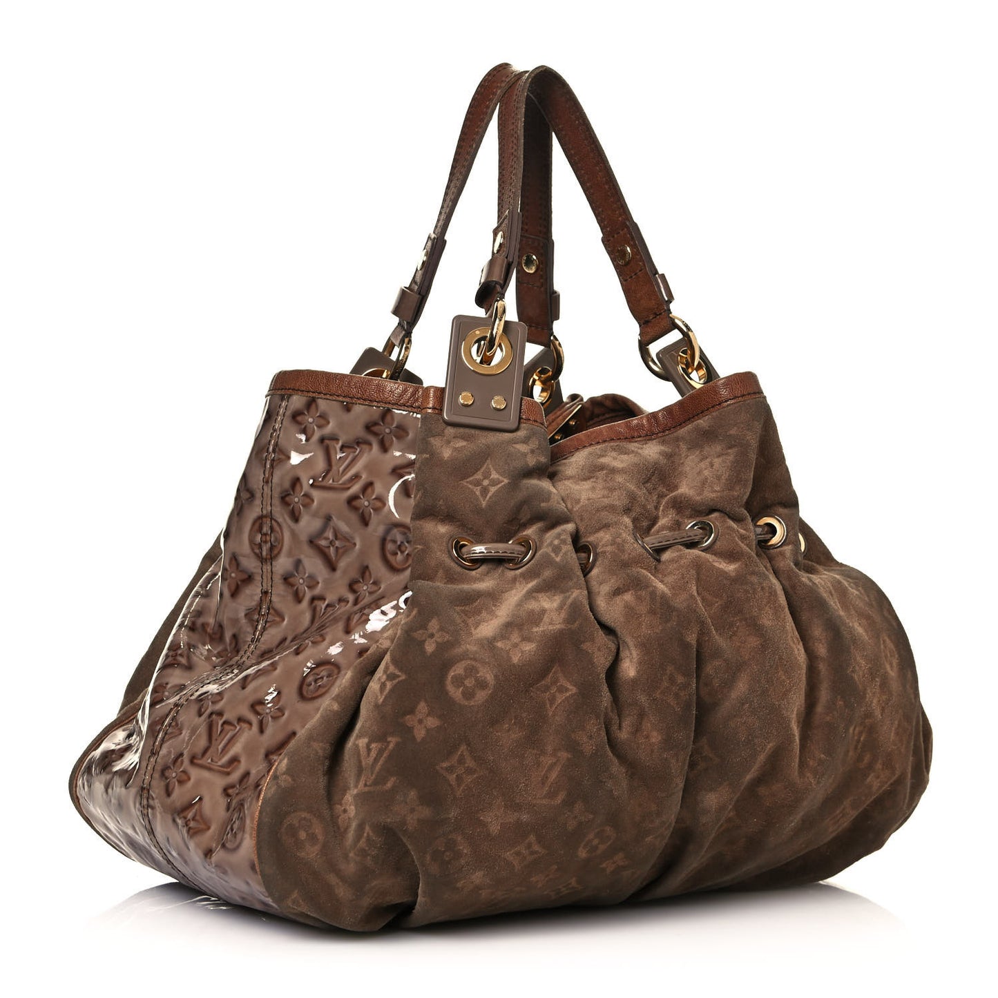 Suede Patent Monogram Irene Brown