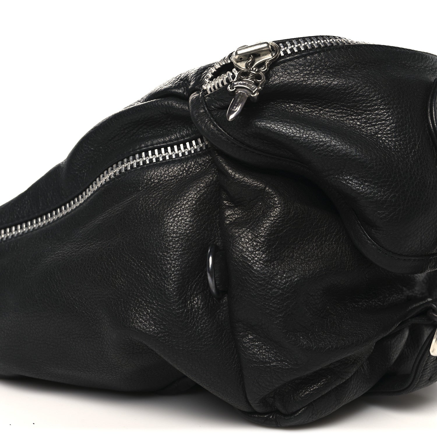 Chrome Hearts Grained Calfskin Snat Pack Gunslinger Waist Bag Black 9 of 13