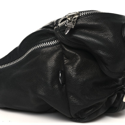Chrome Hearts Grained Calfskin Snat Pack Gunslinger Waist Bag Black 9 of 13