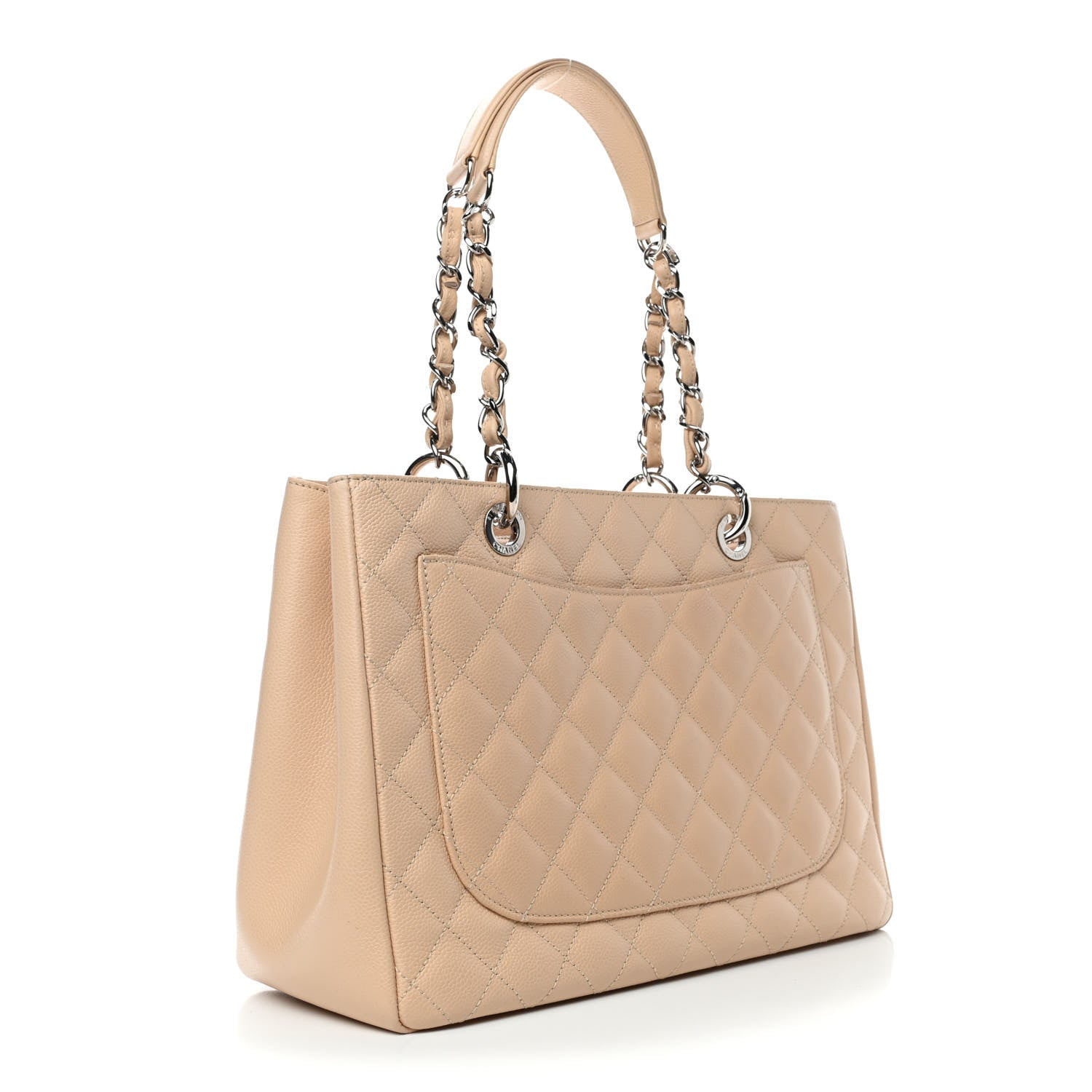 Chanel Caviar Quilted Grand Shopping Tote GST Beige Clair 2 of 6