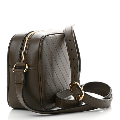 Gucci Sakai Be Green Calfskin Diagonal Stitched Small Blondie Shoulder Bag Craclet Brown 3 of 11
