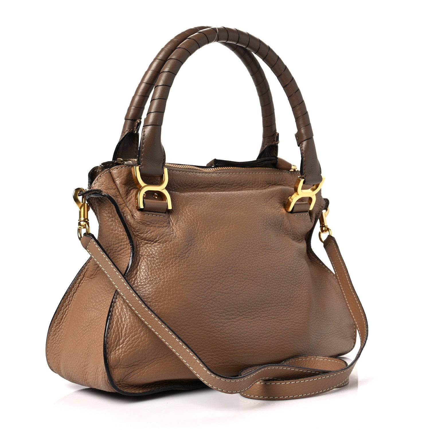 Chloe Calfskin Small Marcie Satchel Nut 2 of 6