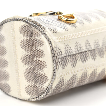 Gucci Snakeskin Mini Zumi Bucket Bag Grey 8 of 9