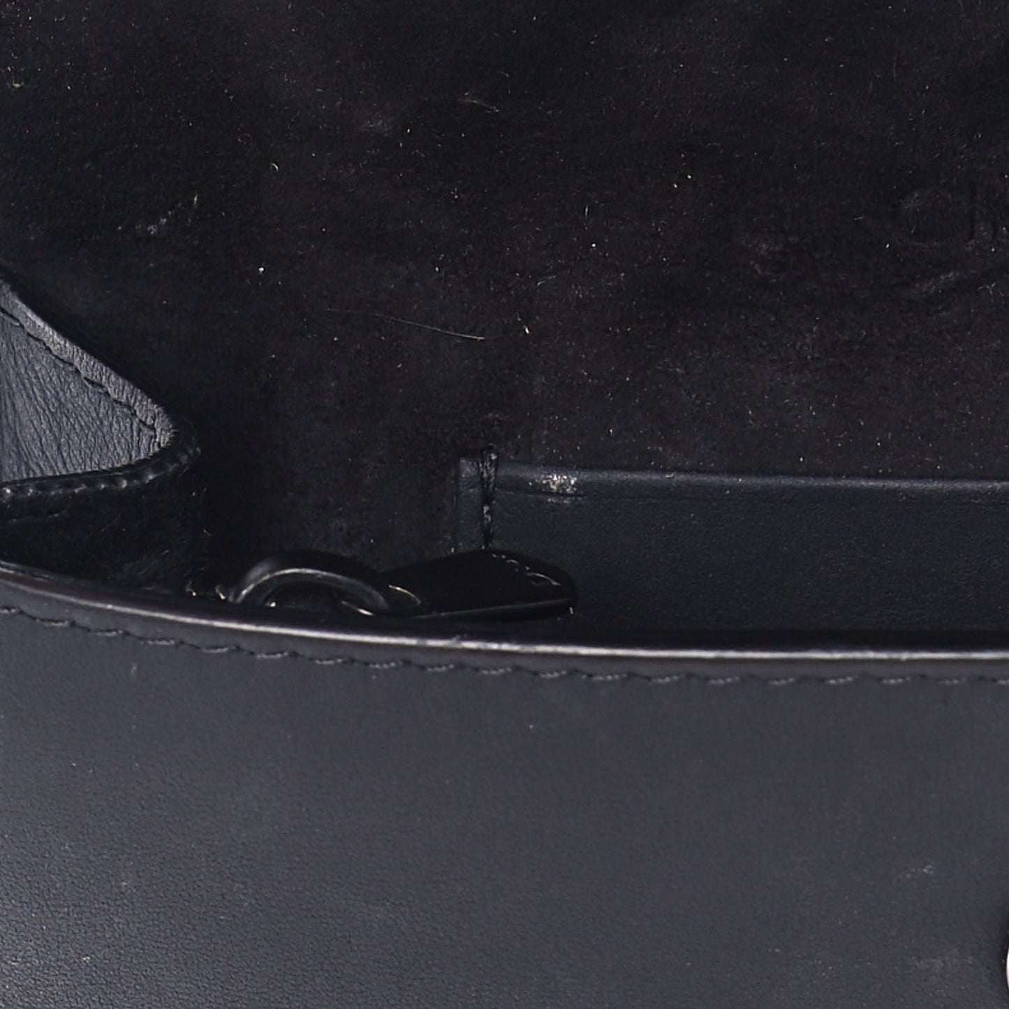 Ultra Matte Calfskin Saddle Belt Bag Black