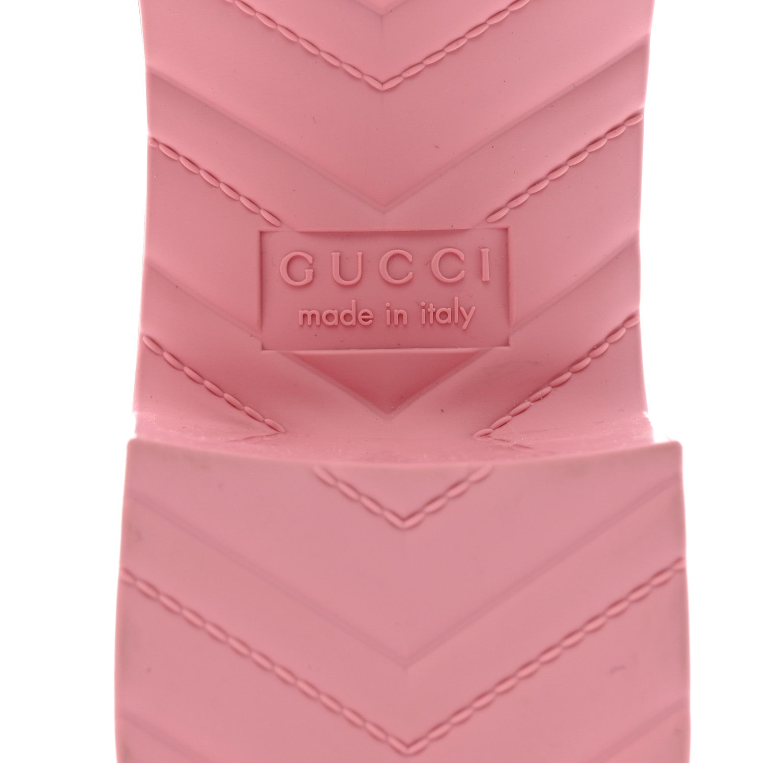 Gucci Rubber Gucci Logo Womens Platform 20/60mm Slide Sandals 39 Wild Rose 8 of 9