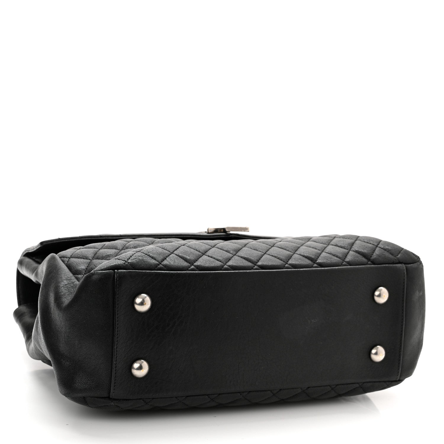 Saint Laurent Sheepskin Tri-quilt Monogram Large College Satchel Black 4 of 13