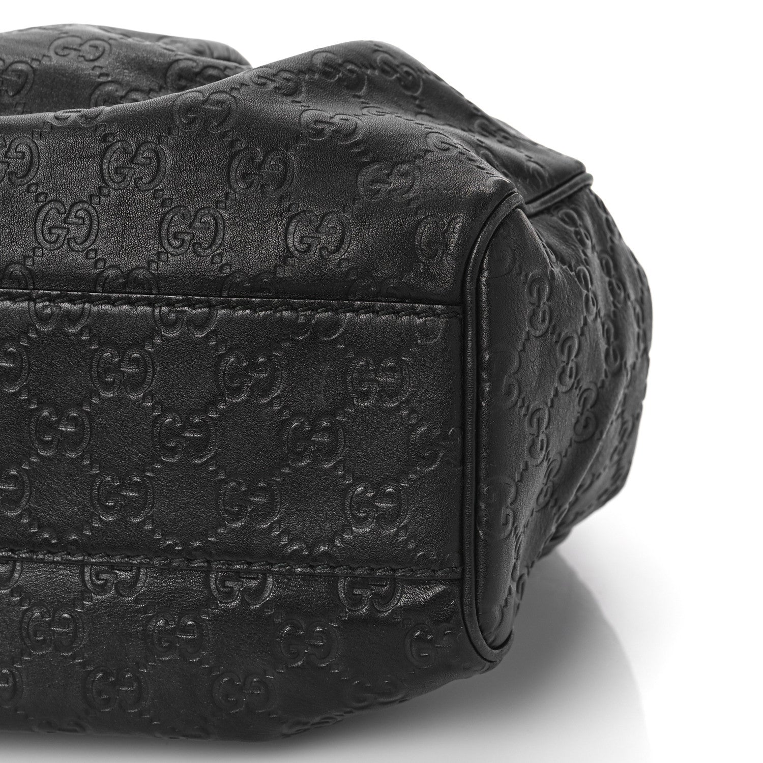 Gucci Guccissima Medium Sukey Tote Black 9 of 10