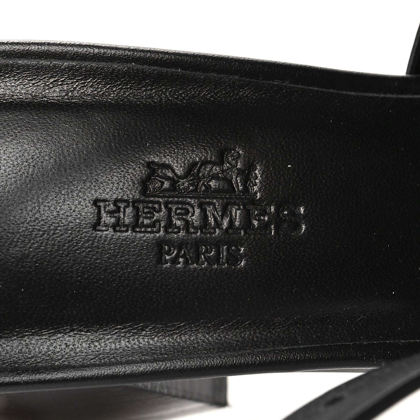 Calfskin Elbe 60 Sandals 37.5 Black