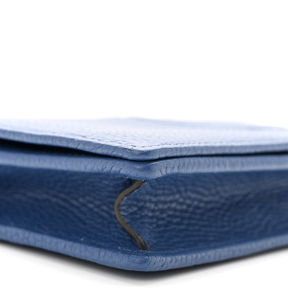 Gucci Pebbled Calfskin Soho Wallet on Chain Caspian 8 of 9