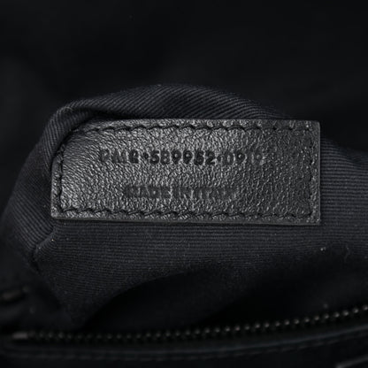 Saint Laurent Crinkled Calfskin Matelasse Monogram Niki Body Bag Black 7 of 8