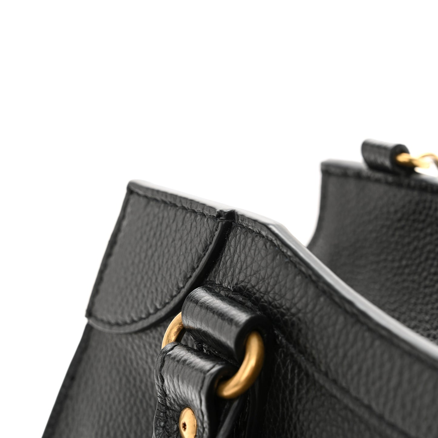 Grained Calfskin Neo Classic Gold Hardware S City Black