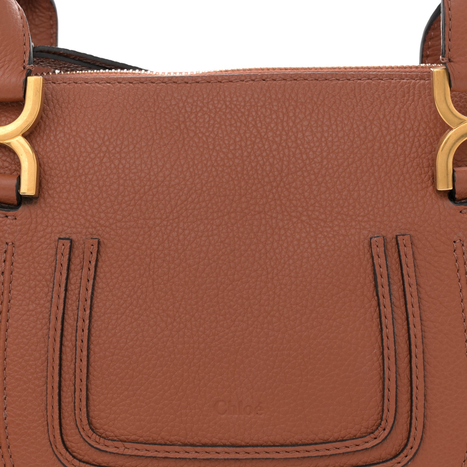 Chloe Calfskin Small Marcie Satchel Tan 8 of 11