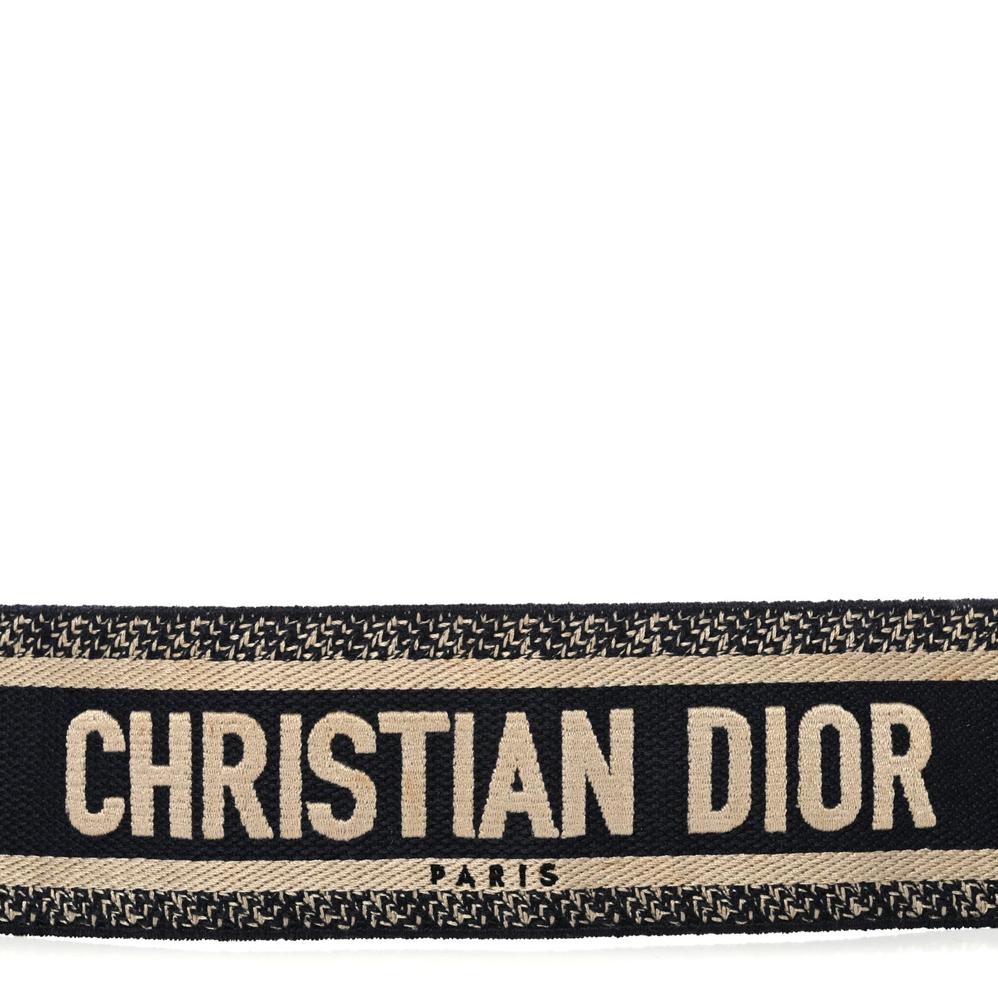 Canvas Embroidered Shoulder Strap Blue