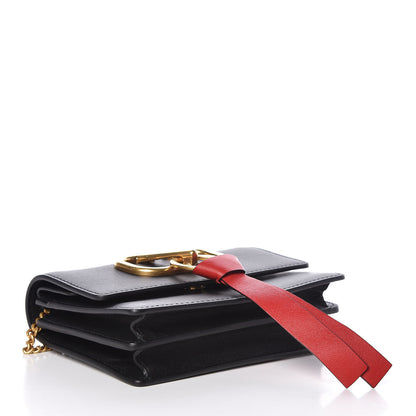 Valentino Garavani Smooth Calfskin Mini VRing Crossbody Bag Black 4 of 8
