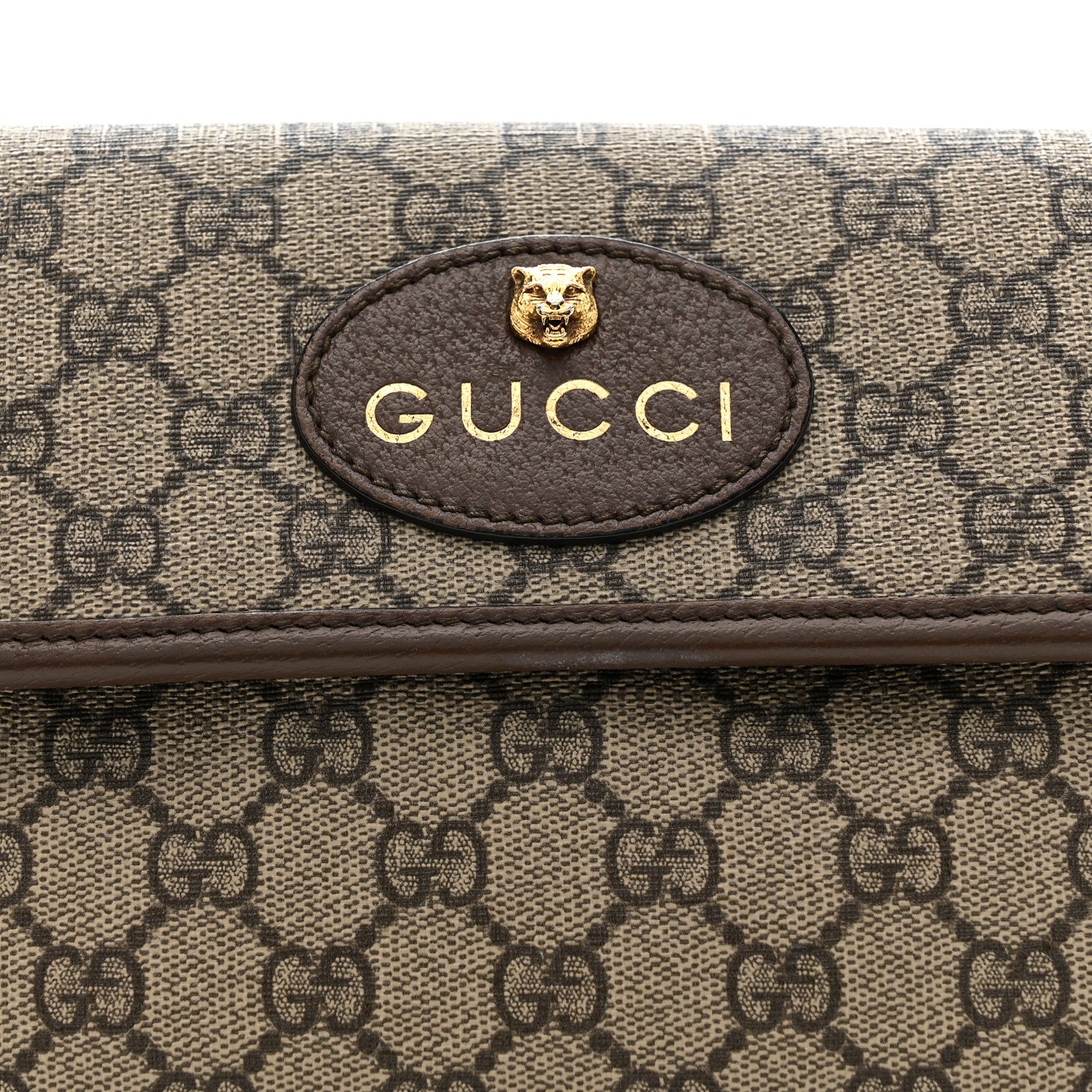 Gucci GG Supreme Monogram Neo Vintage Web Belt Bag Brown 9 of 16