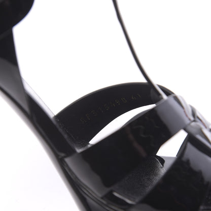 Saint Laurent Patent Tribute 75 Platform Sandals 41 Black 9 of 10