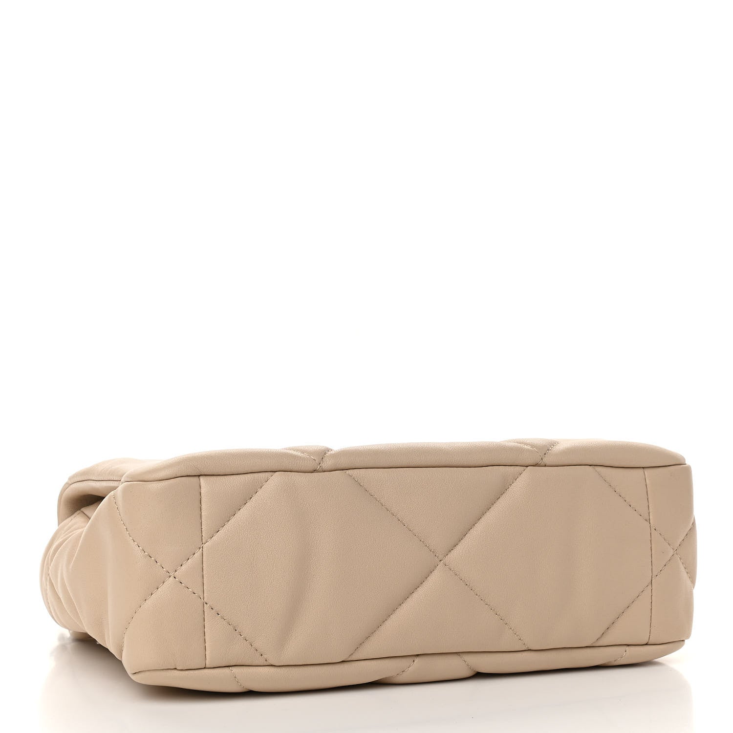 Chanel Lambskin Quilted Medium Chanel 19 Flap Light Beige 4 of 11