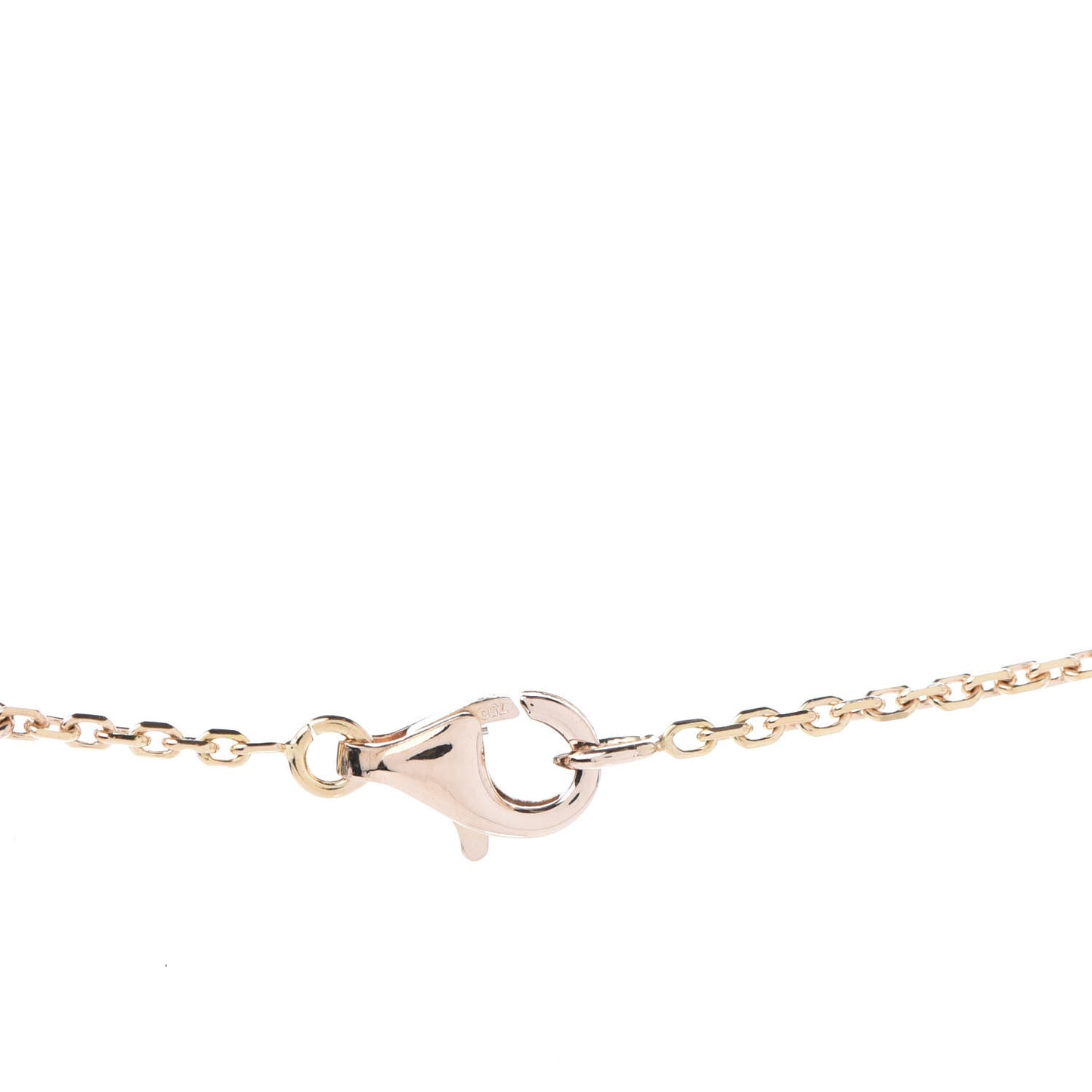 18K Rose Gold Vintage Alhambra Pendant Necklace