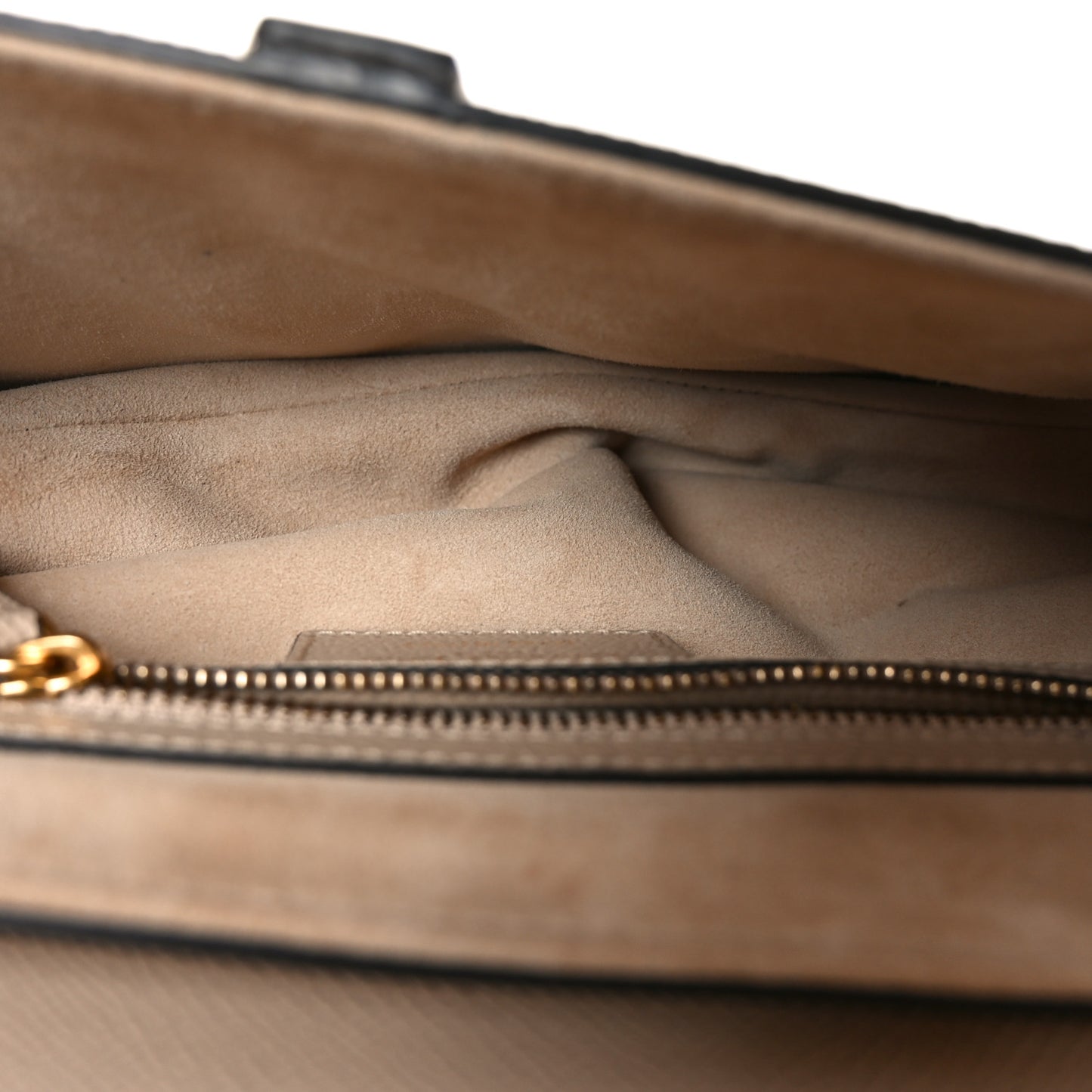 Grained Calfskin Saddle Bag With Strap Warm Taupe