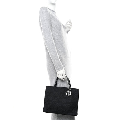 Christian Dior Nylon Cannage Large Tote Black 2 of 16