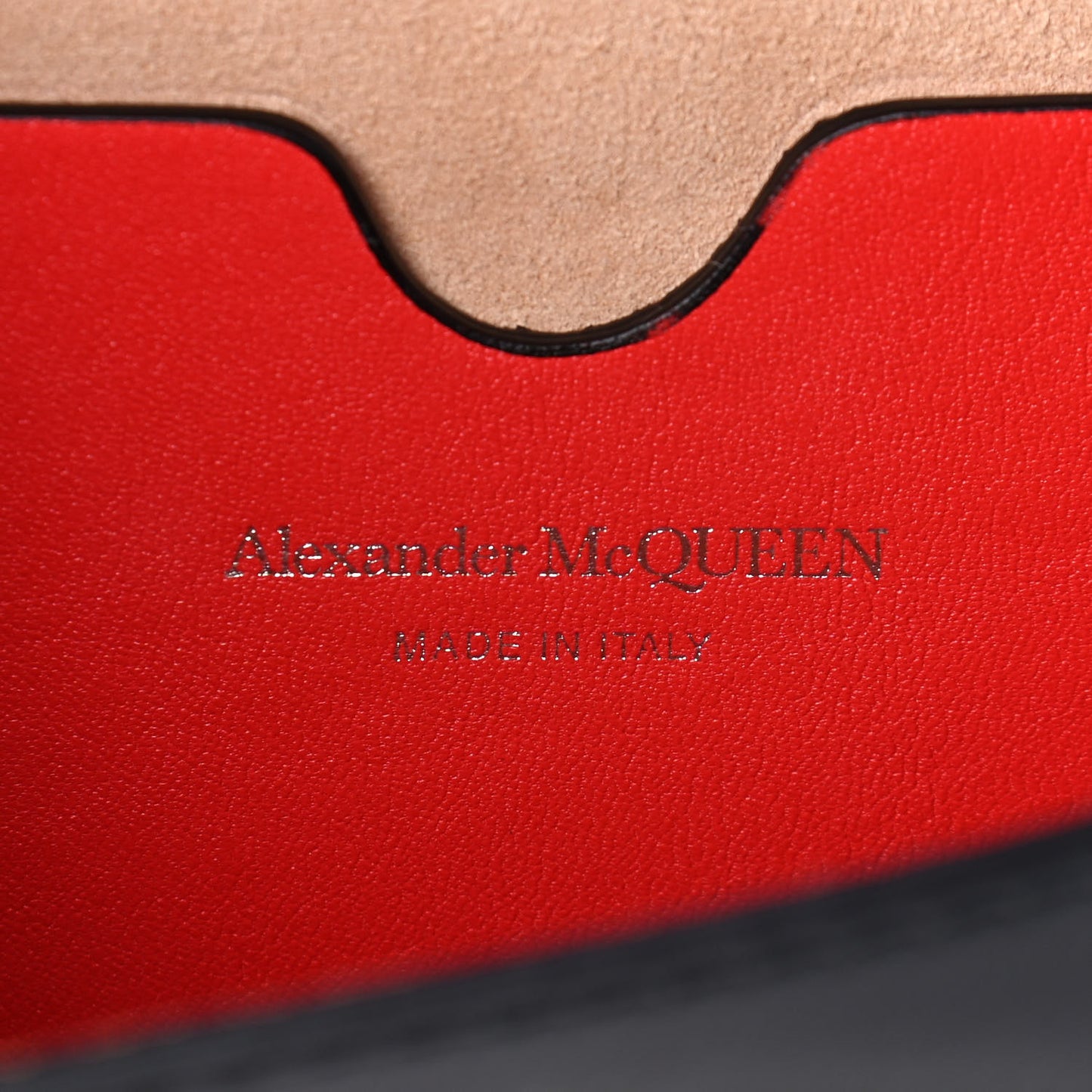 Calfskin Two Tone Drop Chain Shoulder Bag Red