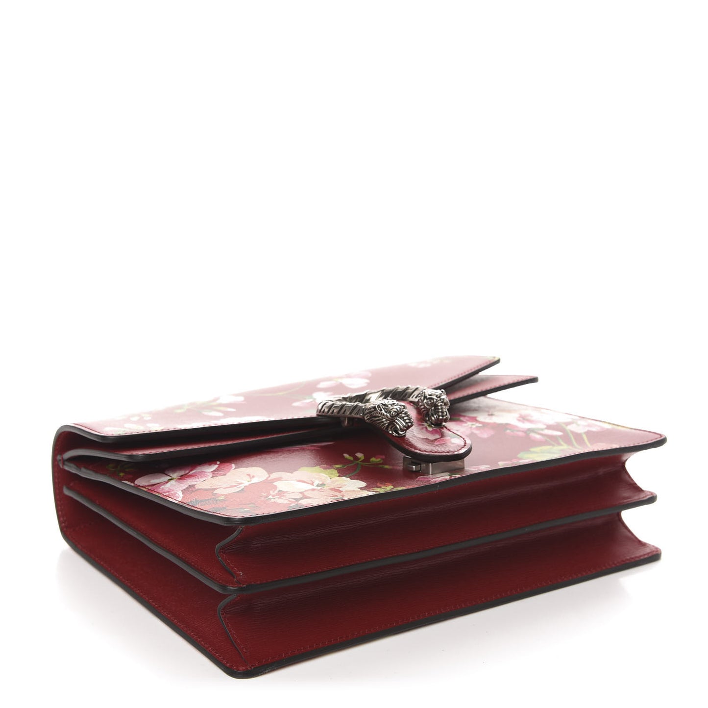 Calfskin Blooms Print Medium Dionysus Shoulder Bag Romantic Cherry Multicolor