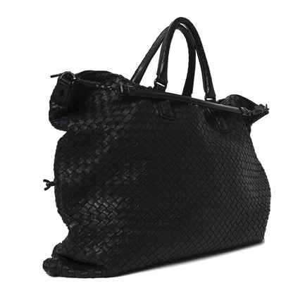 Bottega Veneta Nappa Intrecciato Maxi Convertible Tote Black 3 of 11