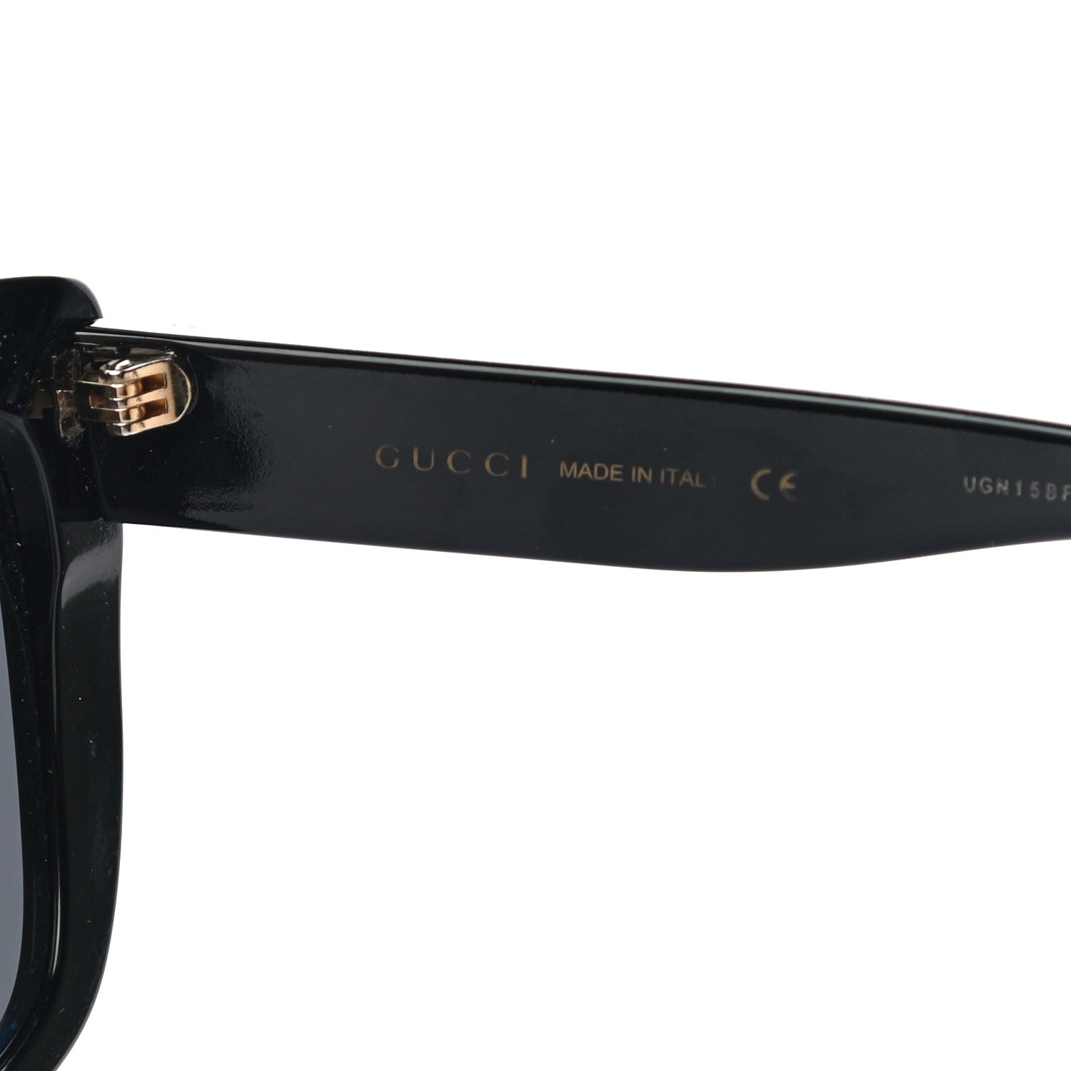 Gucci Acetate Glitter Sunglasses GG0327S Black 5 of 7