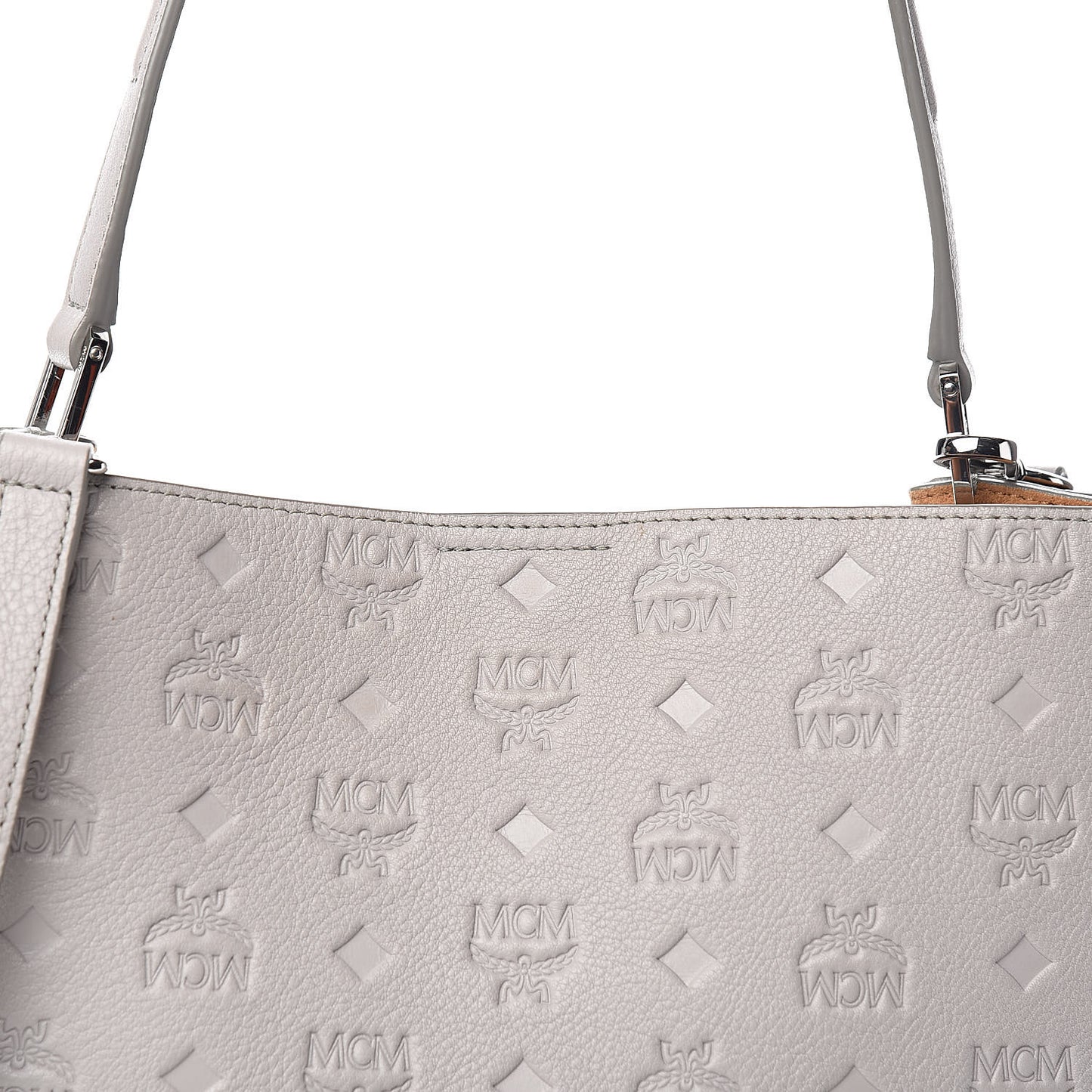 Calfskin Ottomar Monogram Sarah Convertible Hobo Dove