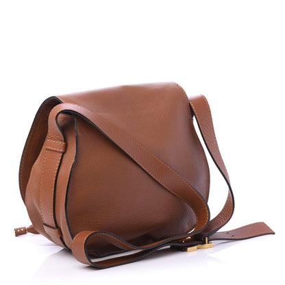 Chloe Calfskin Medium Marcie Round Crossbody Bag Tan 3 of 9