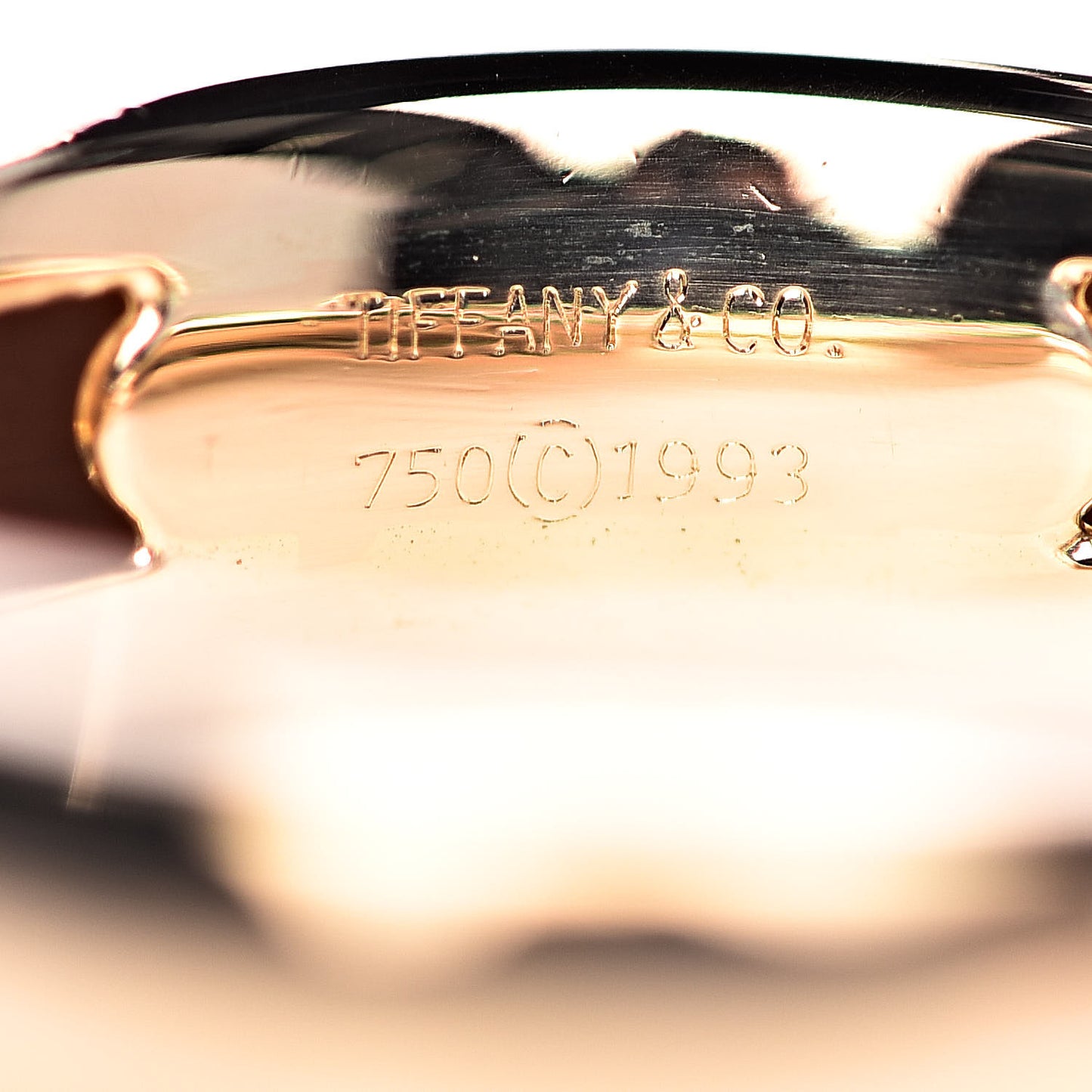 18K Yellow Gold Diamond Heart Band Ring 47 4.25