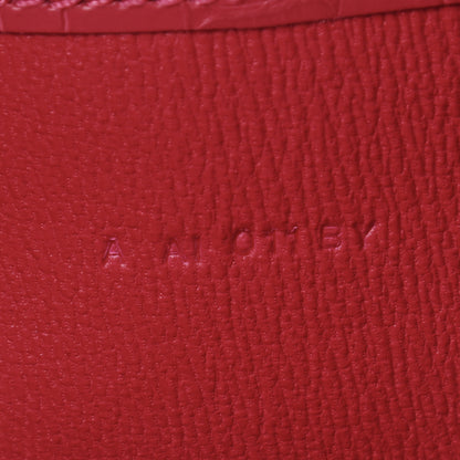 Hermes Matte Alligator Constance Long Wallet Rose Extreme 7 of 7