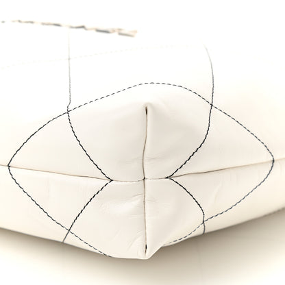 Chanel Shiny Calfskin Quilted Small Chanel 22 White 11 of 12
